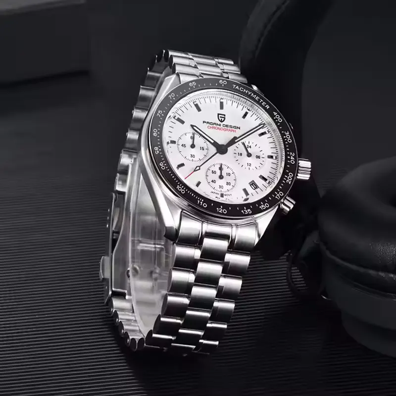 Pagani Design Speedmaster Sports White Dial Men's Watch-  PD-1701